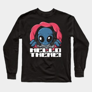 Hello There Alien Abduction Butthole Proctology Examination Long Sleeve T-Shirt